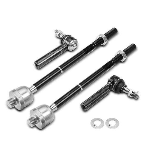 4x Inner & Outer Tie Rod End for Chevrolet Silverado 1500 Cadillac Escalade GMC