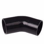 3" inch 45 Degree Silicone Hose Tubro Intake Intercooler Pipe Coupler Black