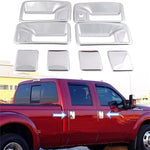 CHROME DOOR HANDLE COVERS FOR Ford F-250 F-350 F-450 F-550 Excursion SUPER DUTY