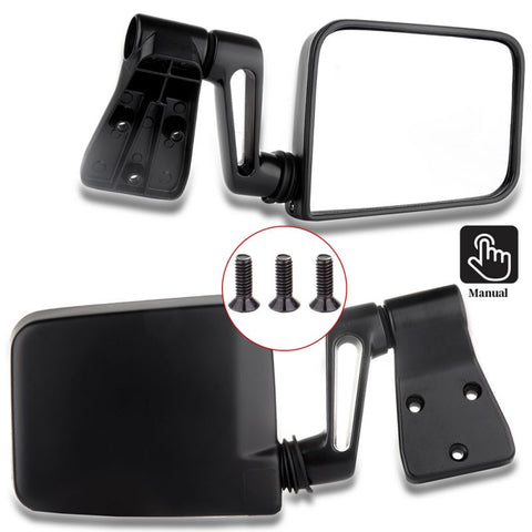 Passenger Side Mirror Manual Adjustment(CH1321102 ) Fit for Jeep Wrangler