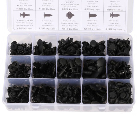 Car Push Pin Rivet Trim Clip Panel Retainer Kit For Toyota -300 Pcs