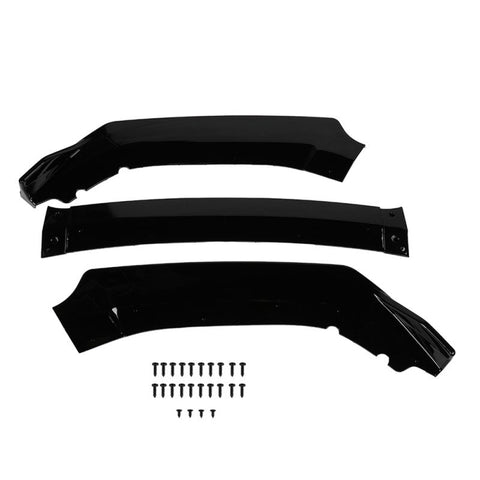 Front Bumper Body Kit Spoiler Chin Front Bumper Lip ABS for Honda -3PCS