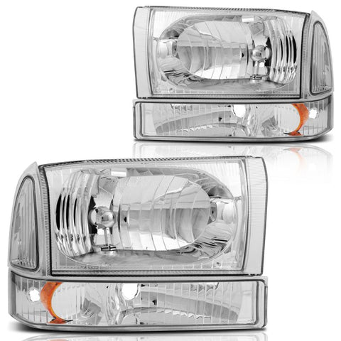 Headlight Assembly (1C3Z13008BA) For Ford 1pair