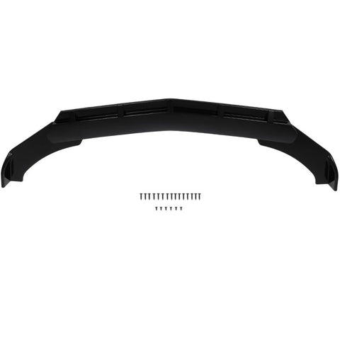 Front Bumper Lip - 3PCS PP Glossy Black