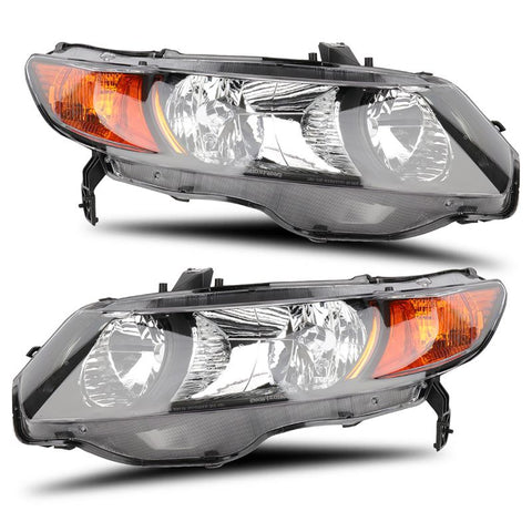 Headlight Assembly (HO2518111) For Honda Civic- 1 Pair