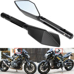 Motorcycle side mirror For Chopper ruiser Black