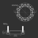 Wheel Spacers for 2014-2022 Dodge Ram / 1988-2013 Chevrolet Silverado GMC 4PCS