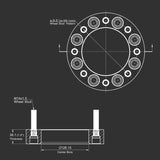 Wheel Spacers for 2014-2022 Dodge Ram / 1988-2013 Chevrolet Silverado GMC 4PCS