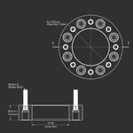 Wheel Spacers for 2003-2018 Ford F250 F350 4PCS