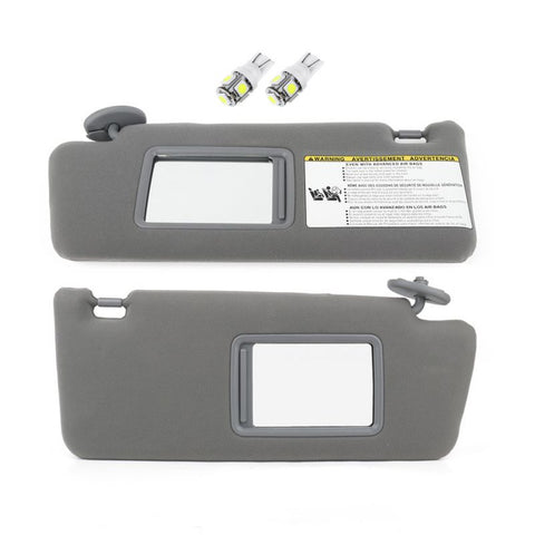 Left & Right Sun Visor Gray without Sunroof for Toyota (74320-04161-B1)- 2 PCS