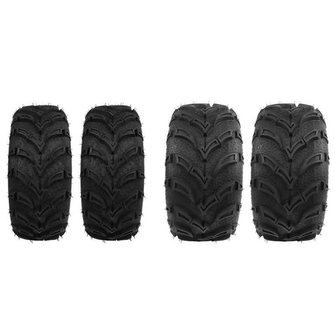 ATV Tires 2 x 25x8-12 and 2 x 25x10-12 UTV Tires - 4PCS