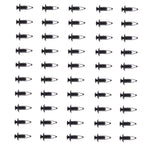 Nylon Black fender bumper fastener car clips(N803946S)- 50Piece