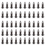 Nylon Black fender bumper fastener car clips(52161-16010)- 50Piece