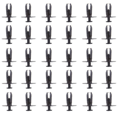 Nylon Black fender bumper fastener car clips(51118174185)- 30Piece