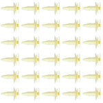 Nylon White fender bumper fastener car clips(3065575)- 30Piece