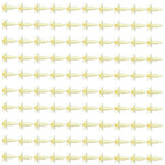 Nylon Yellow fender bumper fastener car clips(3065575)-100Piece