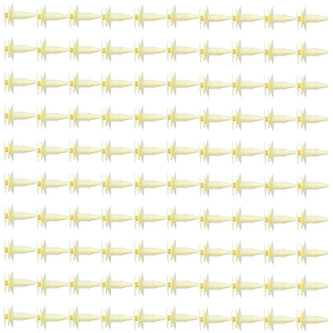 Nylon Yellow fender bumper fastener car clips(3065575)-100Piece