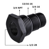 SPELAB 1/2-28 5/8-24 Aluminum Oil Filter Threaded Adapter