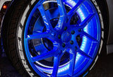 15.5" Universal Dream Chasing Colors LED Wheel Ring Lights for Truck 4pc Blue-tooth App Controlled