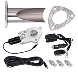 2 Inch Remote Single Stainless Steel DIY Fabricator Cutout E-Cut Pipe Exhaust Cutout Kit