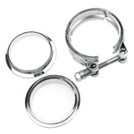 2.5 Inch Stainless Steel V-Band Clamp and Mild Steel Male/Female Interlocking Flanges