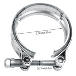 2.5 Inch Stainless Steel V-Band Clamp and Mild Steel Male/Female Interlocking Flanges