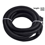 SPELAB 10Ft/3 Meter AN6/AN8/AN10 Nylon Braided Fuel Oil Hose Line Kit