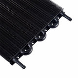 8 Row Universal Aluminum Transmission Oil Cooler Radiator Black