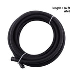 SPELAB 16Ft/5 Meter AN6/AN8/AN10 Meter PTFE E85 Fuel Line Kit  Black