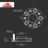Wheel Spacers for 1964-2014 Ford MUSTANG / Lincoln / Mazda / Mercury 4PCS