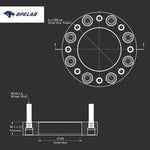 Wheel Spacers for 2011-2022 Chevy Chevrolet Silverado GMC Sierra 2500 3500 4PCS