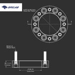 Wheel Spacers for 2014-2022 Dodge Ram / 1988-2013 Chevrolet Silverado GMC 4PCS