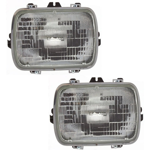 Headlight For 88-99 GMC K1500 Pair Driver and Passenger Side