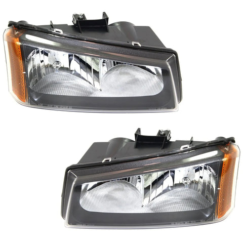 Headlight Set For 2003-06 Chevy Silverado 1500 Silverado 3500 Left & Right CAPA