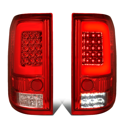 2004-2008 d F150 Lobo LED C-Tube Bar Tail Brake Light Reverse Lamp Red