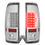 2008-2016 d F250 F350 Super Duty LED Tail Brake Light Lamp Set Chrome