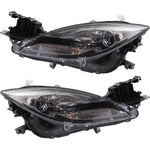 Headlight Set For 2012-2013 Mazda 6 S GT GS i Left and Right With Bulb 2Pc