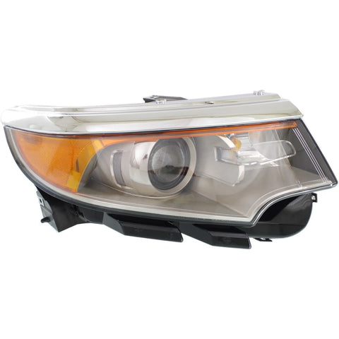 Headlight For 2011 2012 2013 2014 Ford Edge Right Clear Lens With Bulb