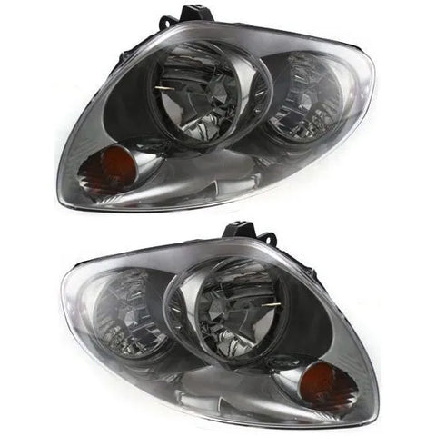 Headlight Set For 2003-2004 Infiniti G35 Sedan Left and Right HID With Bulb 2Pc