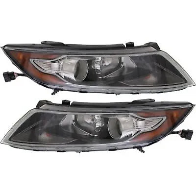 Headlight Set For 2011-2013 Kia Optima Hybrid Driver and Passenger Side w/ bulb