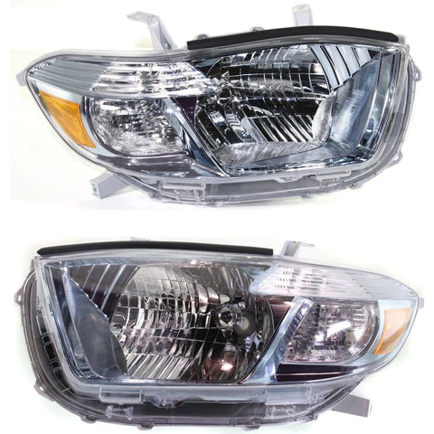 Headlight Set For 2008 2009 2010 Toyota Highlander Left and Right CAPA 2Pc