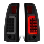 1988-2000 Chevy C/K Pickup Suburban 3D LED C-Bar Tail Brake Light Lamp Smoke