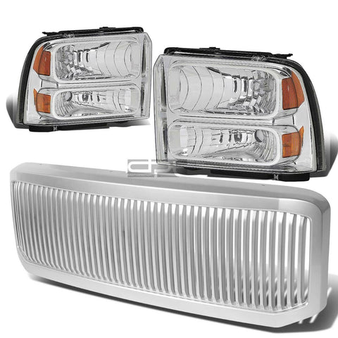 05-07 D SD CHROME HEADLIGHT+AMBE