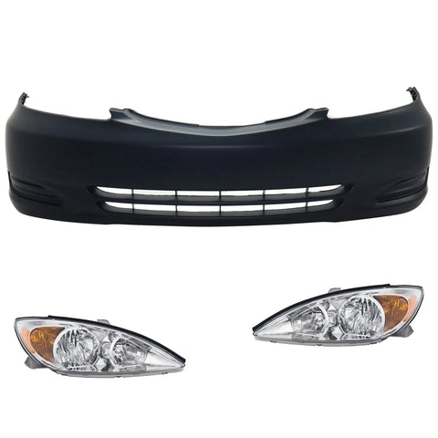 Headlight Kit For 2002-2004 Toyota Camry Driver and Passenger Side Halogen