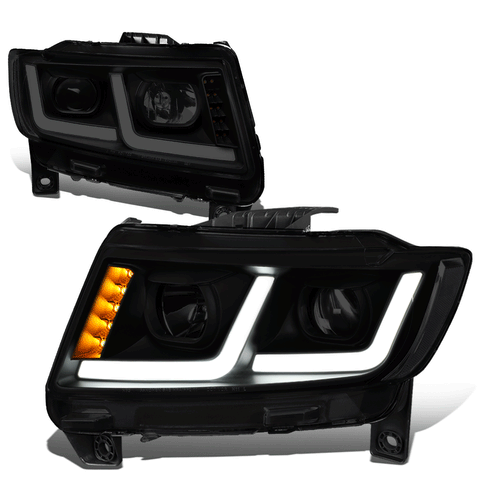 [LED DRL+Signal] 11-13 Jeep Grand Cherokee Projector Headlight Tinted/Clear