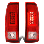 2008-2016 d F250 F350 Super Duty Red LED L-Bar Tail Brake Light Lamps Red