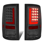 2009-2017 Ram 1500 2500 3500 Pair LED L-Tube Bar Tail Brake Light Lamp Smoke