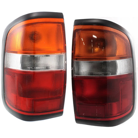 NI2800126, NI2801126 New Set of 2 Tail Lights Lamps Driver & Passenger Side Pair