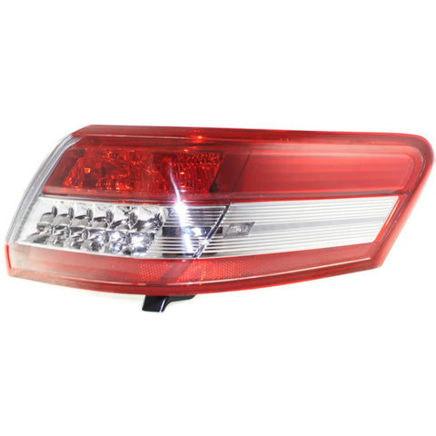 Halogen Tail Light For 2010-2011 Toyota Camry Right Outer Clear/Red Lens w/Bulbs