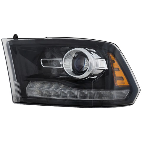 CAPA Headlight For 2013-2018 Ram 1500 Driver Side Black Interior